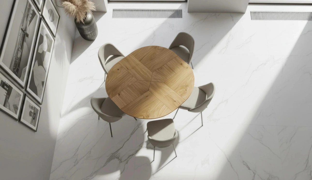 Tavolo moderno allungabile Croissant di Easyline