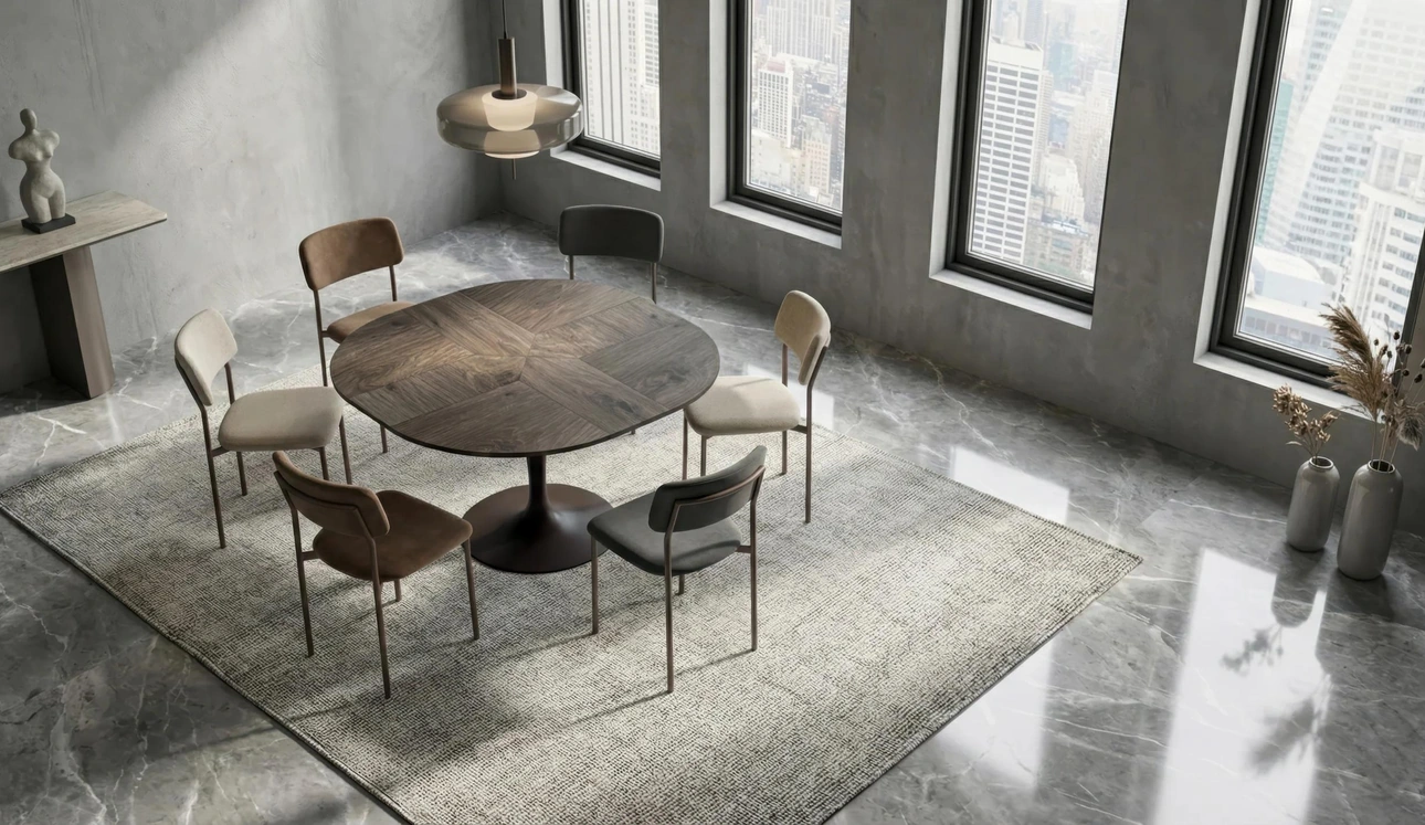 Tavolo moderno allungabile Croissant di Easyline