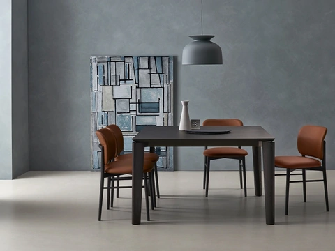 Tavolo allungabile Desco in Rovere Carbone di Sangiacomo