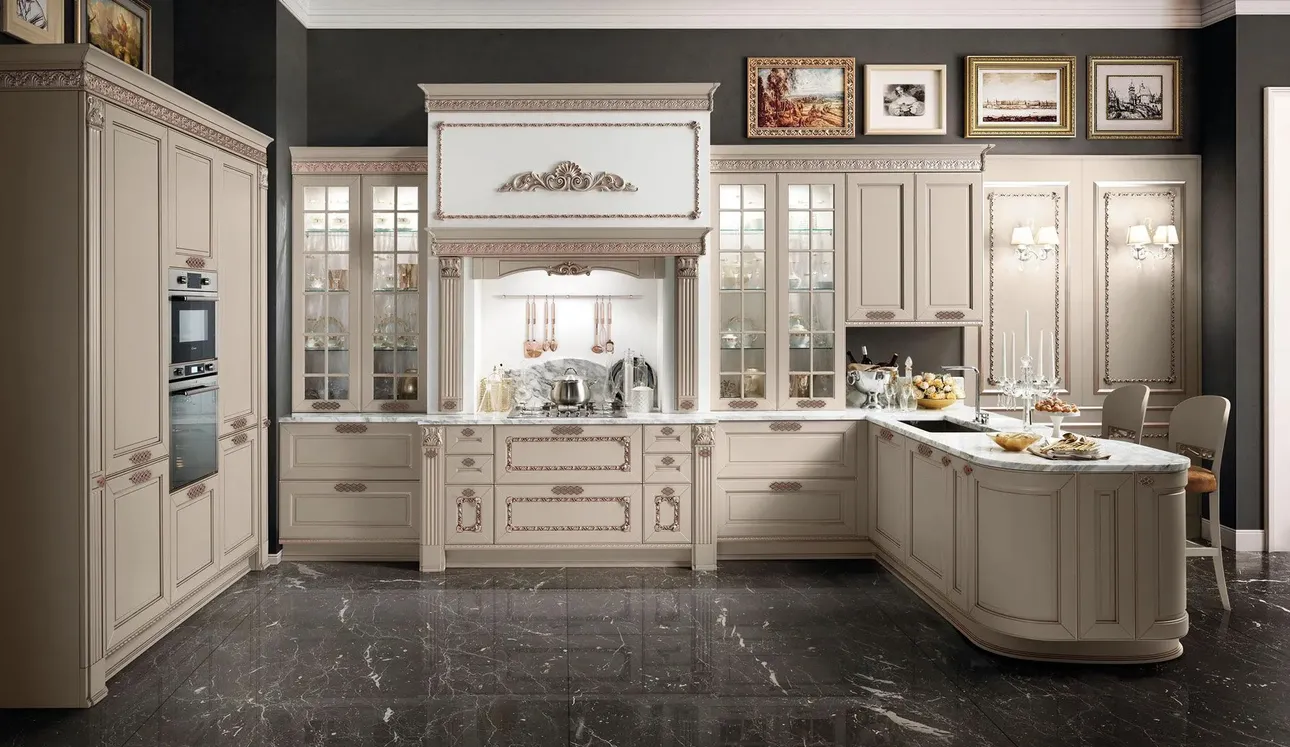 Cucina Classica con penisola Dolcevita 10 di Stosa