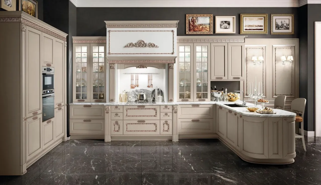 Cucina Classica con penisola Dolcevita di Stosa