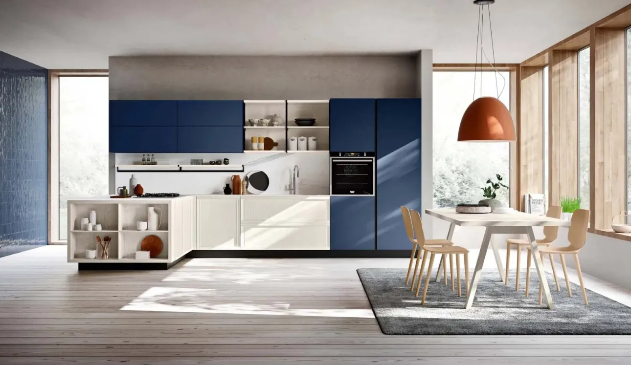 Cucina Classica con penisola Newport di Stosa