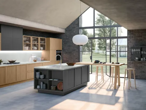 Cucina Classica Newport v4 in Rovere Avena di Stosa