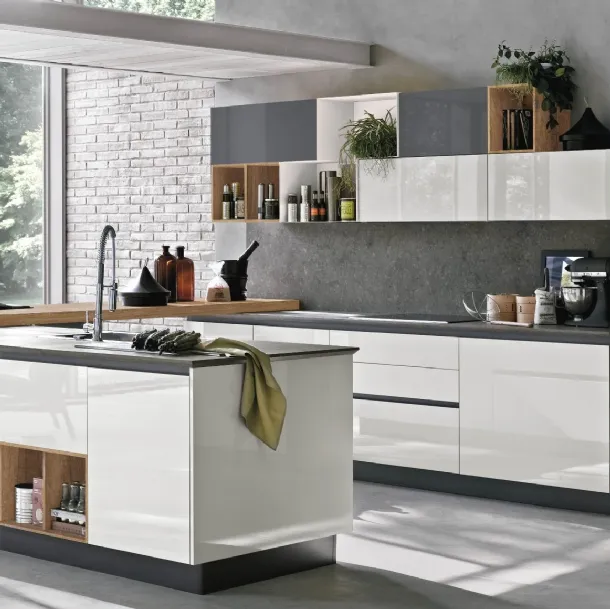 Cucina Moderna Alevé v11 di Stosa