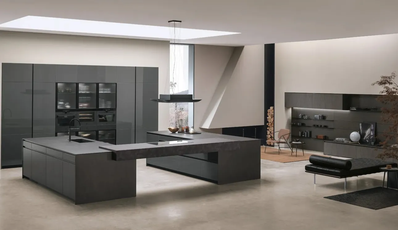 Cucina Moderna con doppia isola Aliant 01 di Stosa