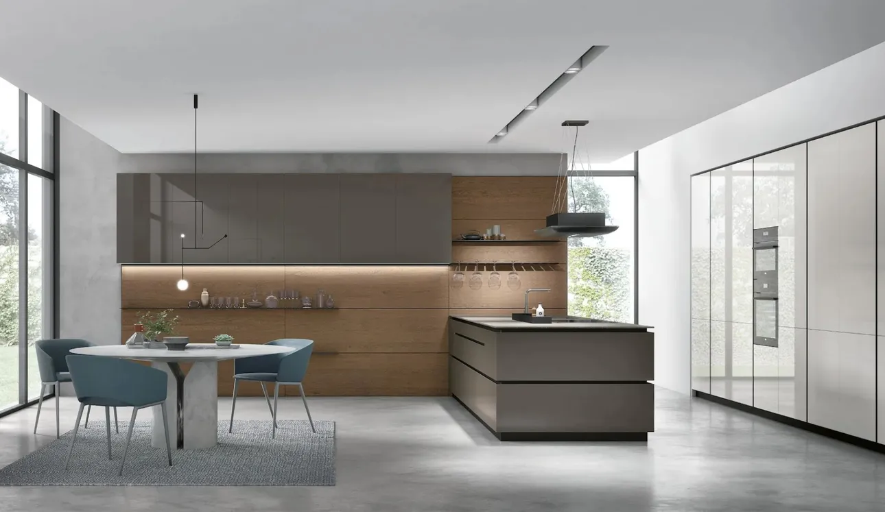 Cucina Moderna con penisola Aliant 03 di Stosa