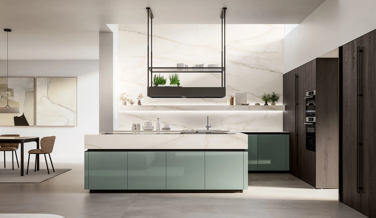 Cucina Moderna con isola Time 02 di Arredo3