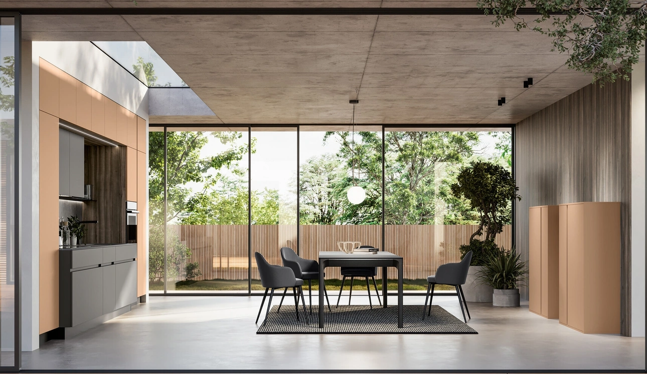Cucina Moderna lineare in laccato Cloe di Arredo3