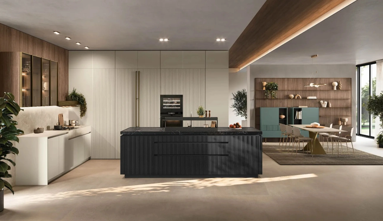 Cucina Moderna con isola Color Trend 01 di Stosa