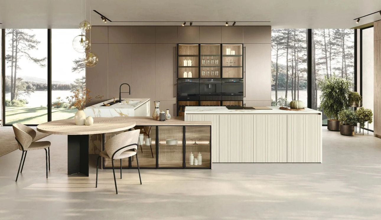 Cucina Moderna con isola Color Trend 02 di Stosa