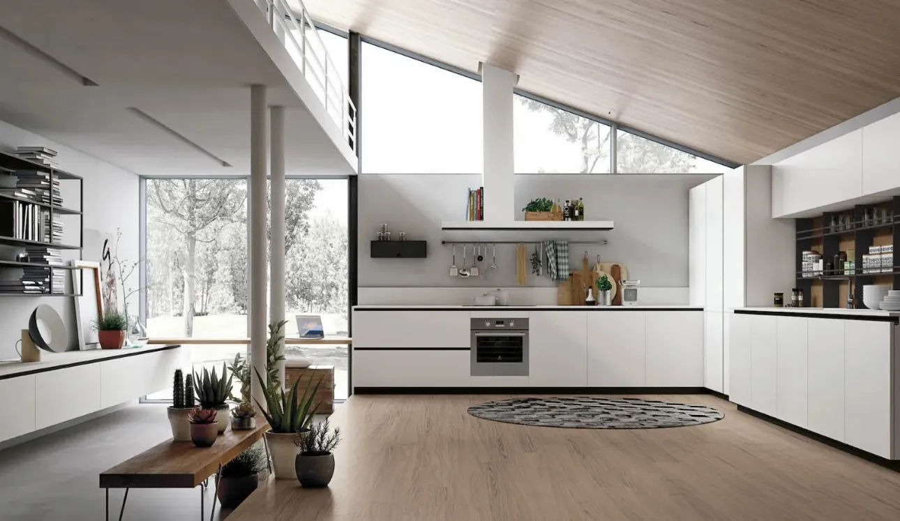 Cucina Moderna ad angolo Color Trend di Stosa
