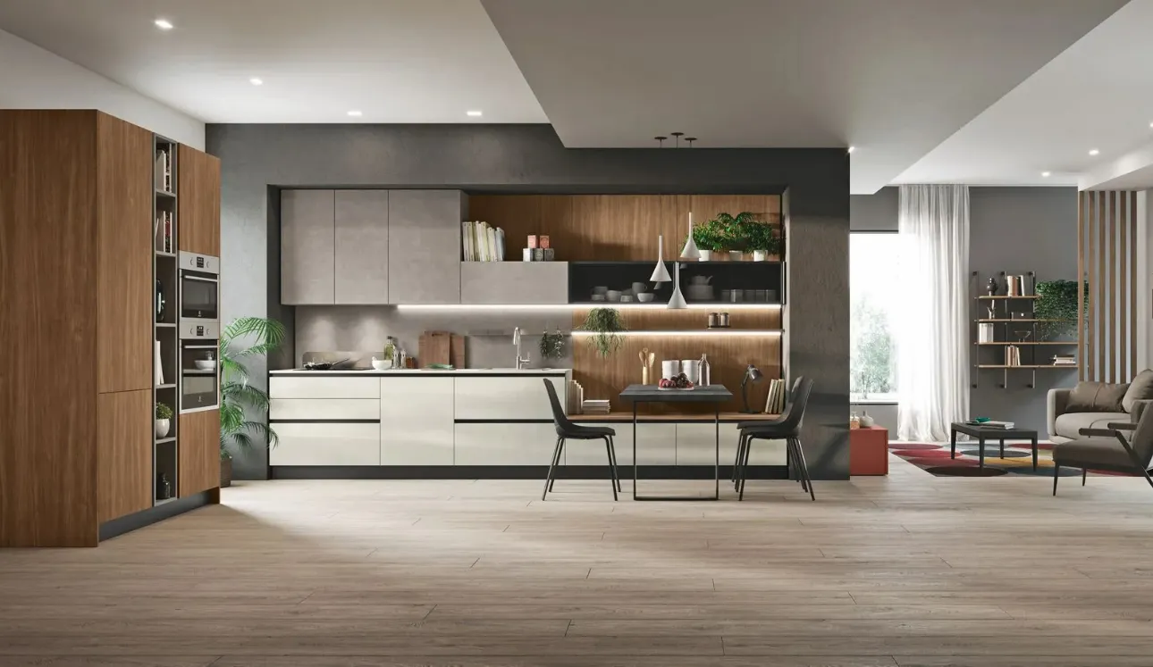 Cucina Moderna con penisola Art-Kaya di Stosa