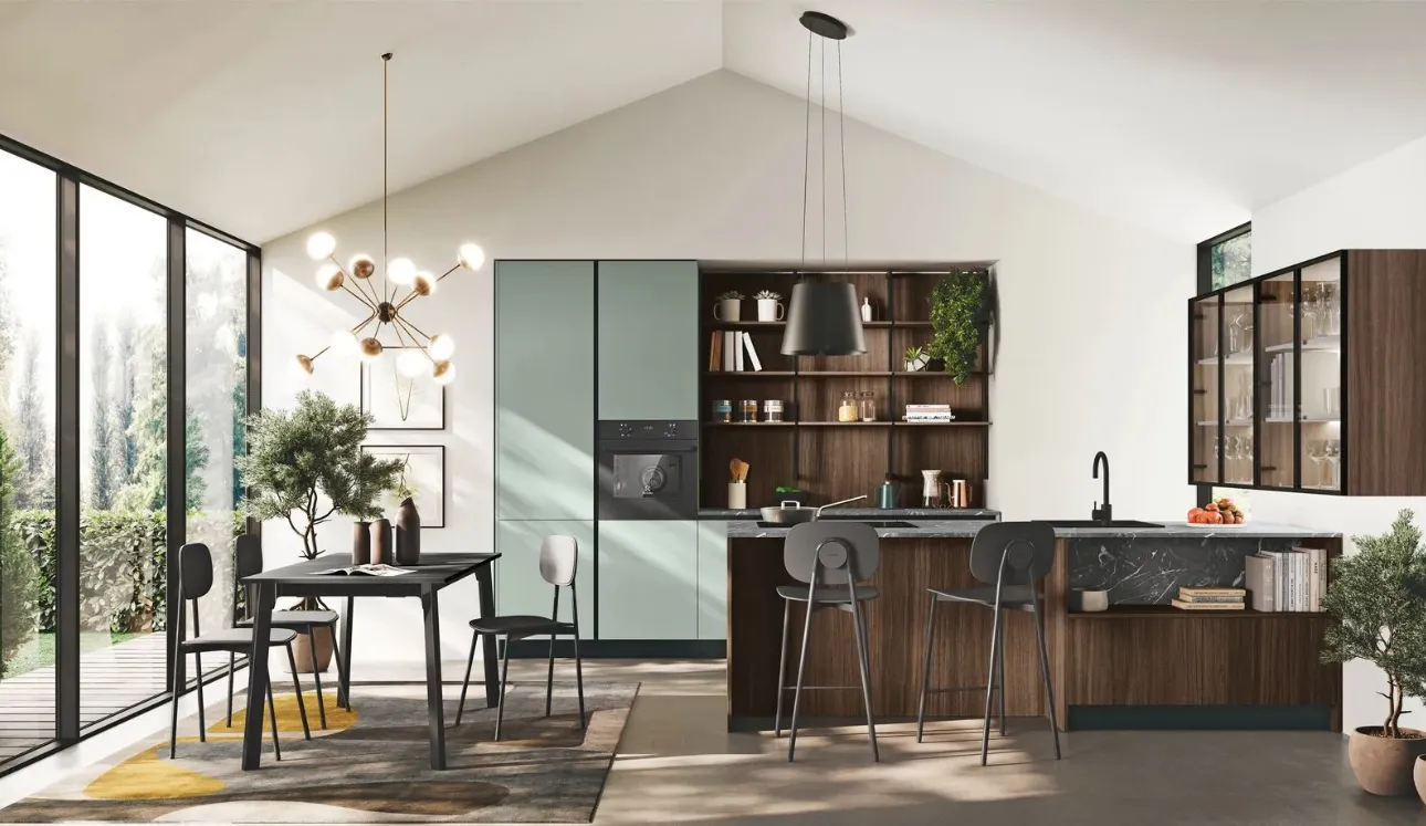 Cucina Moderna con penisola Art-Kaya di Stosa