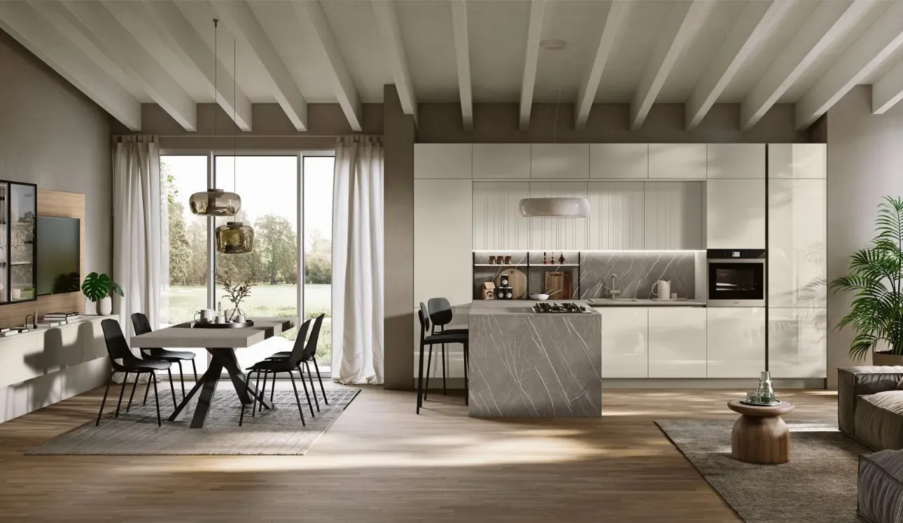 Cucina Moderna con penisola Art-Lumia di Stosa