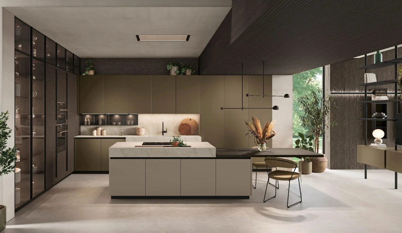 Cucina Moderna con isola Metropolis 01 di Stosa