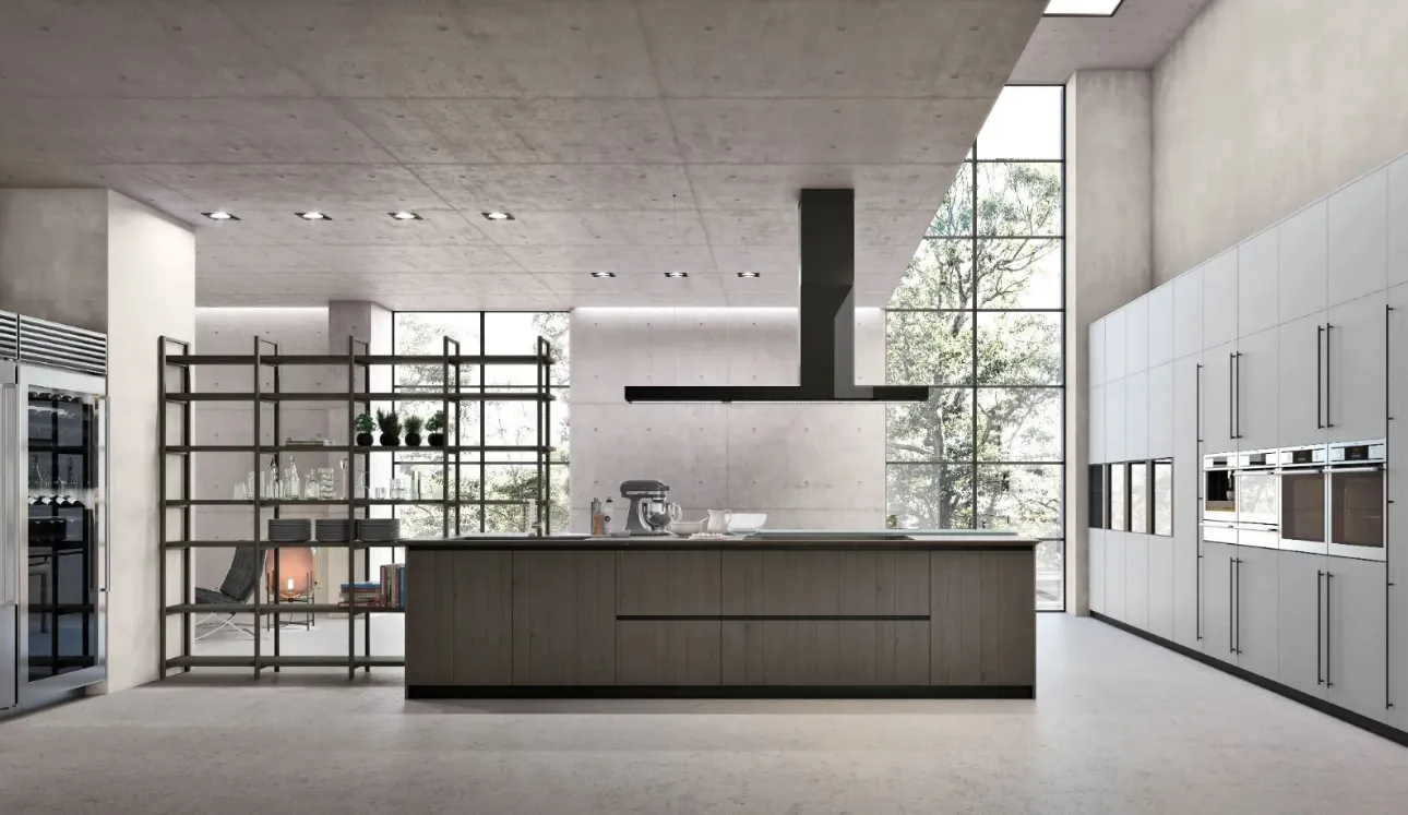 Cucina Moderna con isola Natural di Stosa