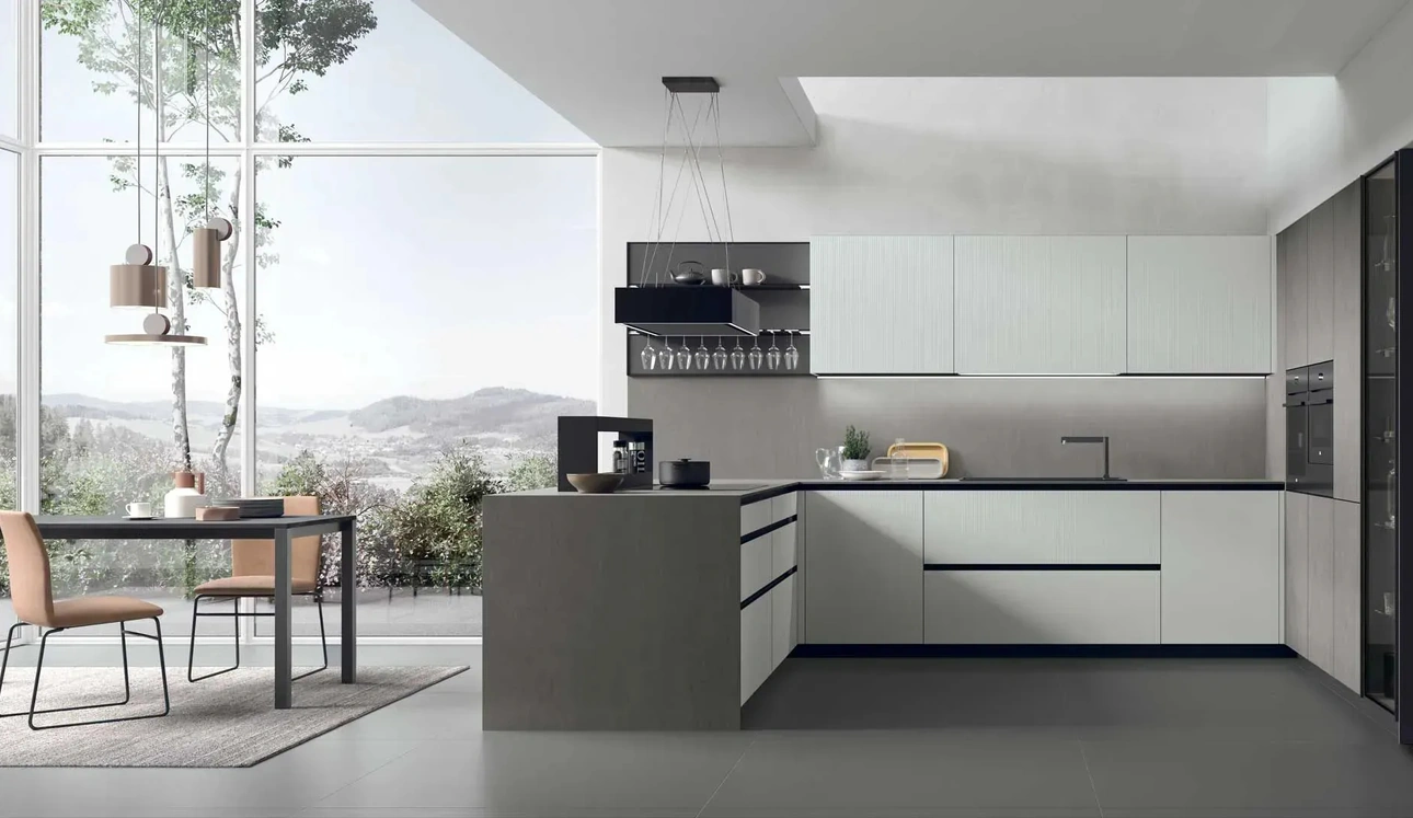 Cucina Moderna con penisola Aliant 06 di Stosa
