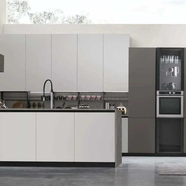 Cucina Moderna con penisola Metropolis 13 di Stosa