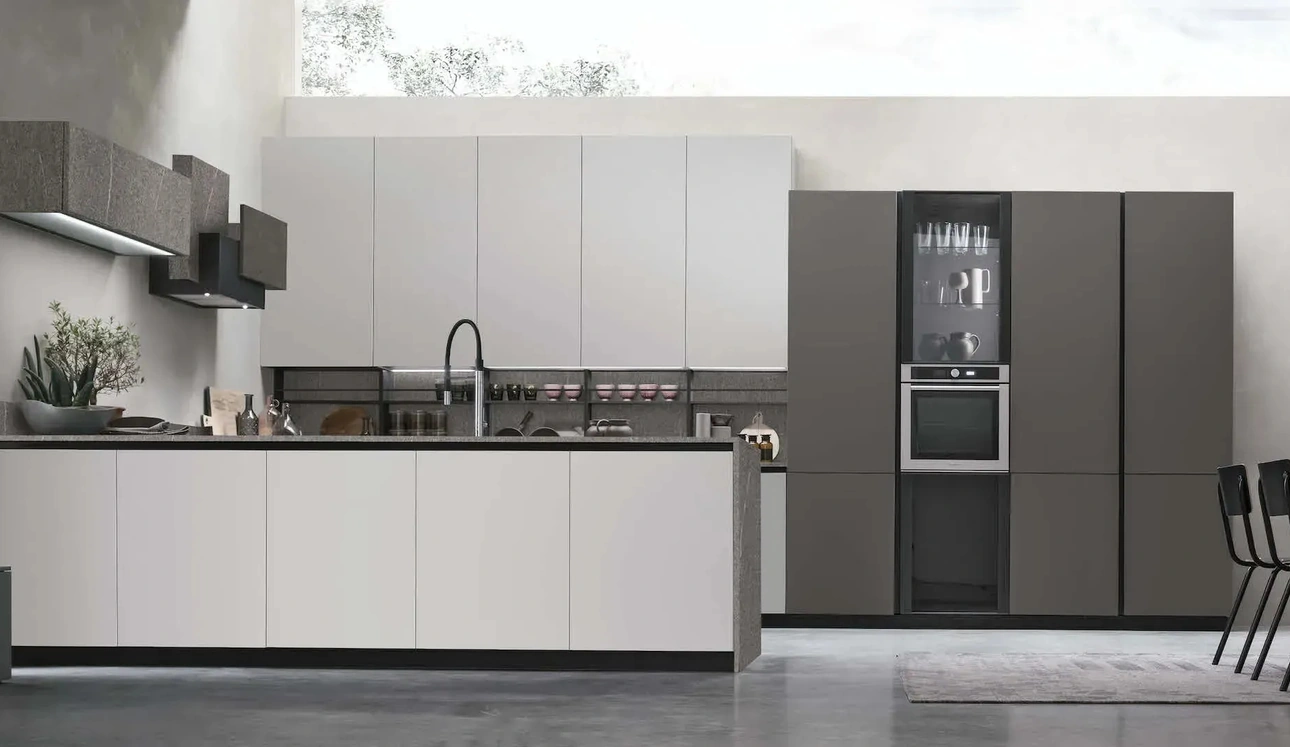 Cucina Moderna con penisola Metropolis 13 di Stosa