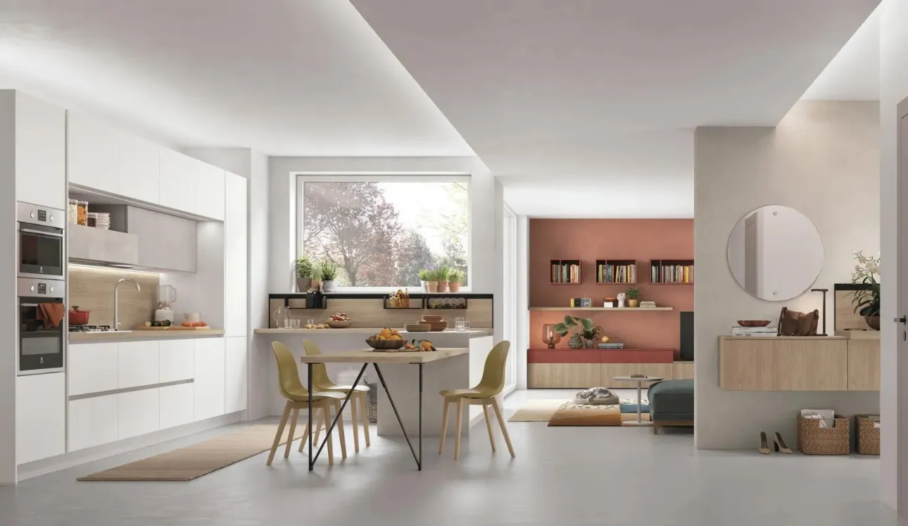 Cucina Moderna con penisola Young di Stosa