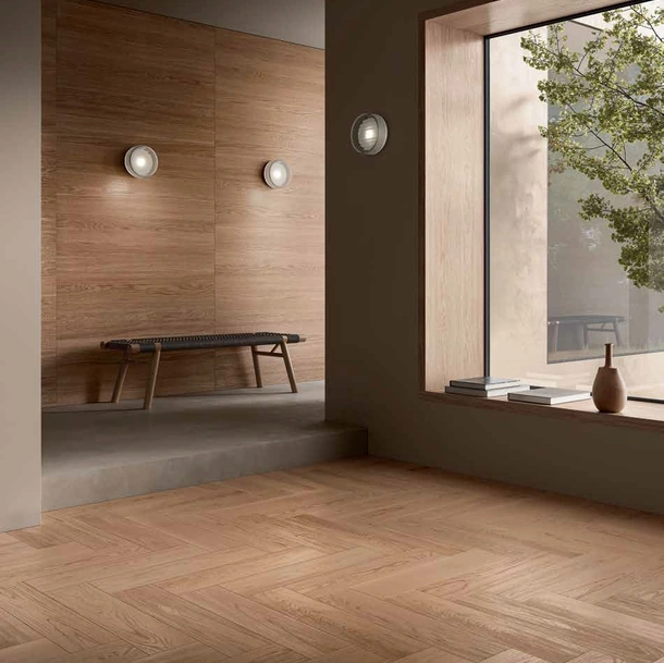 Parquet Rovere Spina Italiana finitura Cipria di Garofoli