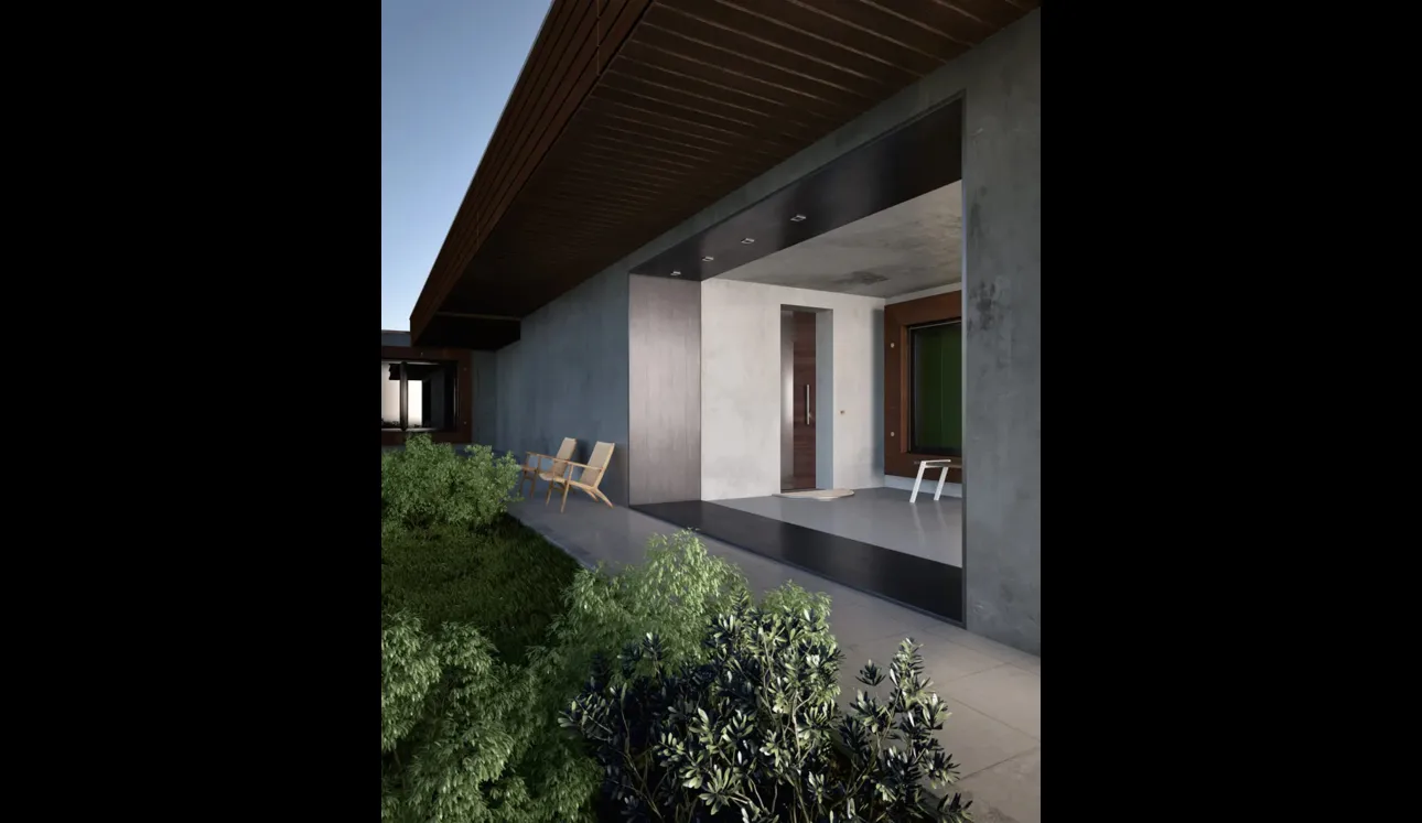 Porta blindata Sovrana Quaranta in legno e alluminio di Garofoli