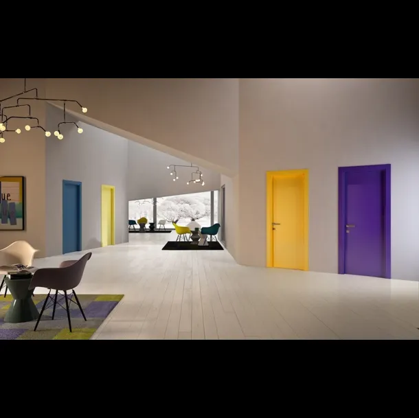 Porta battente moderna in laccato per interni 1000Colours di Garofoli
