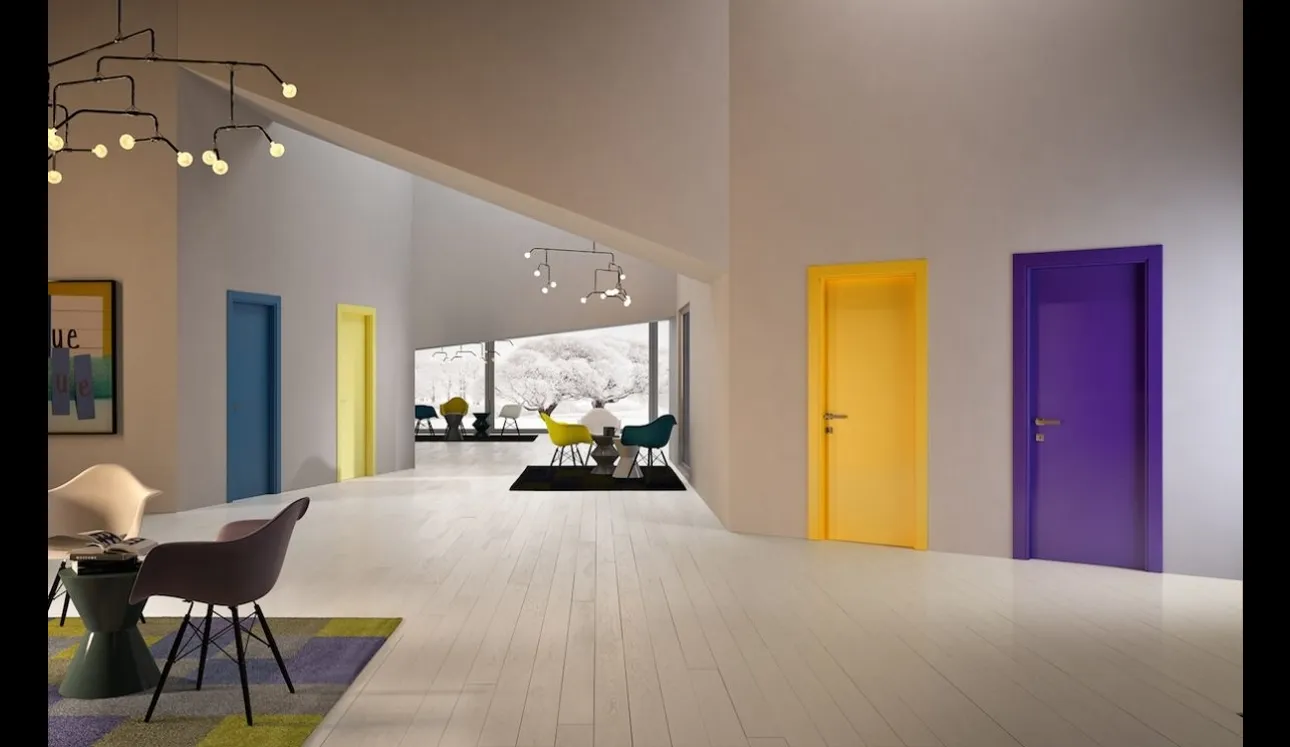 Porta battente moderna in laccato per interni 1000Colours di Garofoli