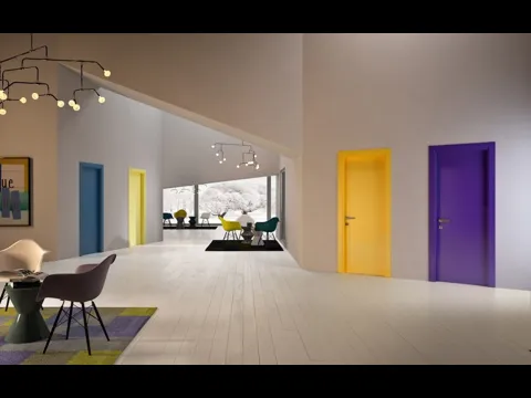 Porta battente moderna in laccato per interni 1000Colours di Garofoli