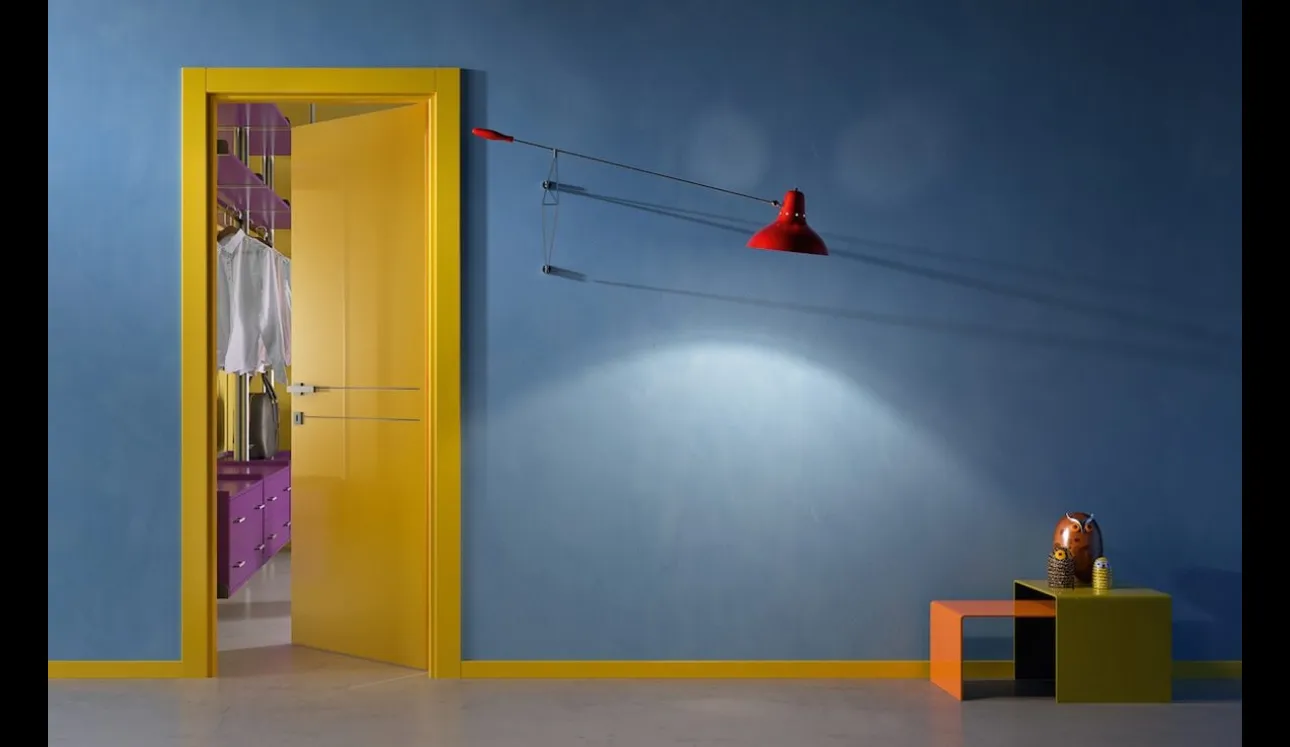 Porta per interni 1000Colours Gialla in laccato lucido di Garofoli