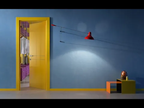 Porta per interni 1000Colours Gialla in laccato lucido di Garofoli