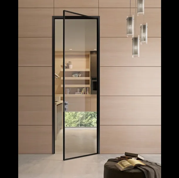 Porta per interni G-Like Vetro con telaio in alluminio di Garofoli
