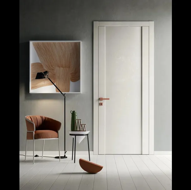 Porta per interni No Limits Tipia in Rovere laccato Bianco di Garofoli