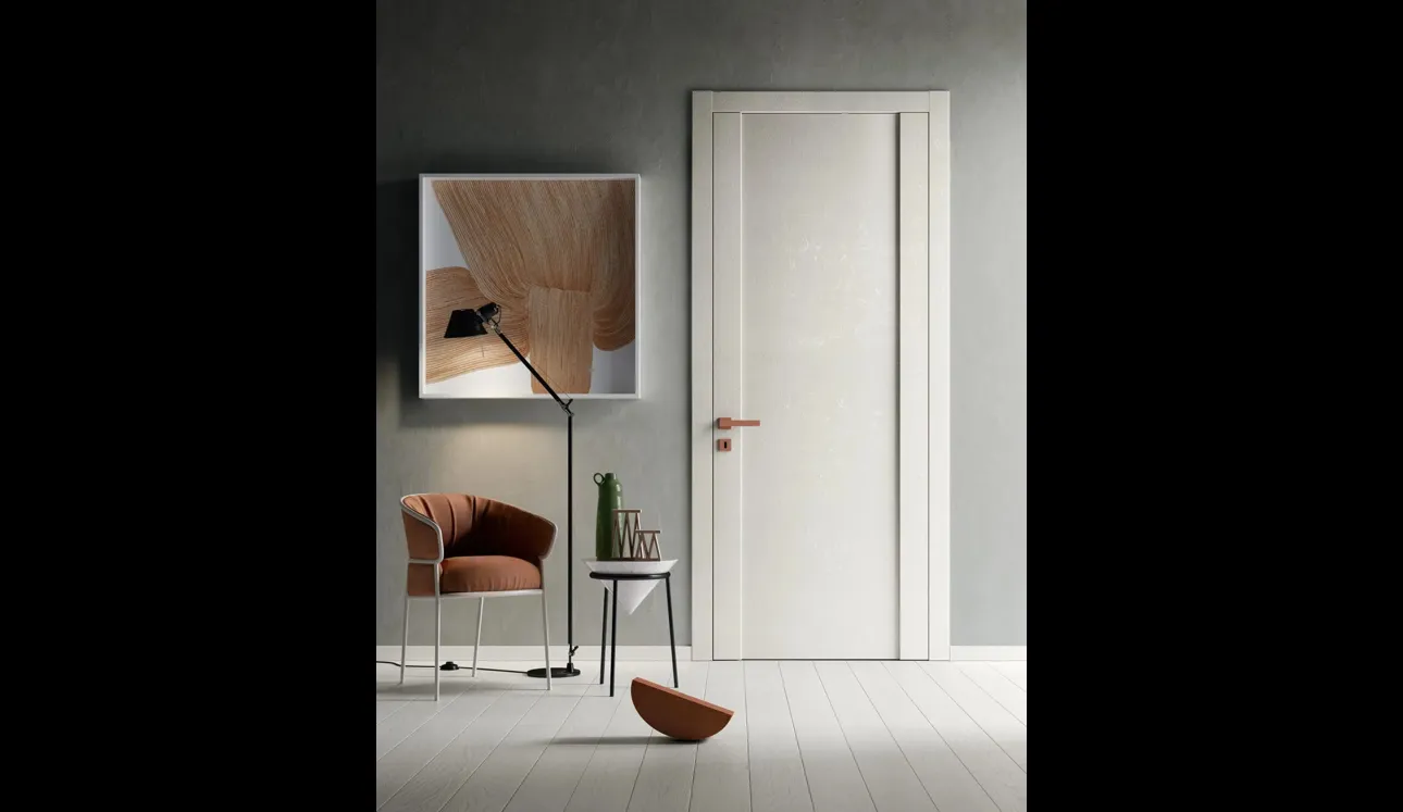 Porta per interni No Limits Tipia in Rovere laccato Bianco di Garofoli