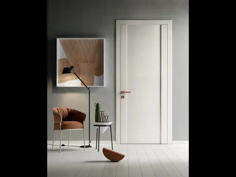 Porta per interni No Limits Tipia in Rovere laccato Bianco di Garofoli
