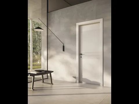 Porta per interni Noi Nucola in laccato Bianco di Garofoli