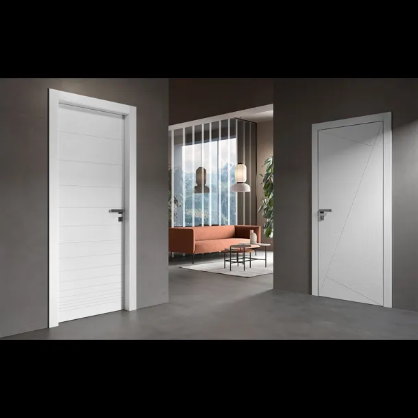 Porta per interni Patio Bianca in legno laccato di Garofoli
