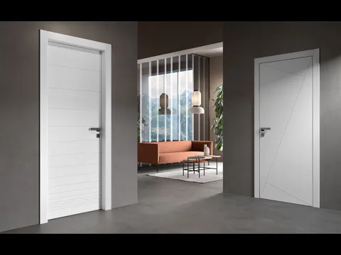 Porta per interni Patio Bianca in legno laccato di Garofoli