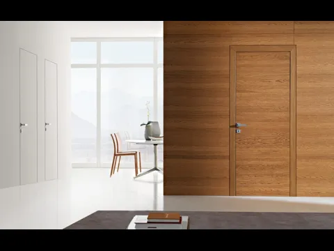 Porta battente per interni in legno raffinata e minimale Poema di Garofoli