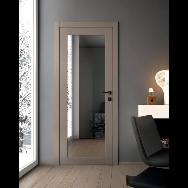Porta per interni Spenia Site in legno con specchio di Garofoli