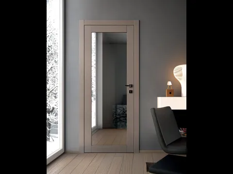 Porta per interni Spenia Site in legno con specchio di Garofoli