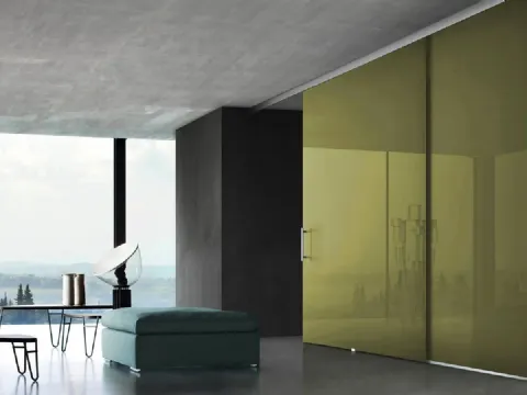 Porta per interni Tao Sospesa in Laccato di Doal