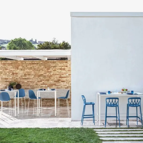 Tavolo da giardino Moon Alto Outdoor in SuperCeramica di Bontempi