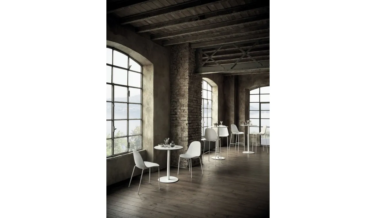 Tavolino con base in acciaio laccato Club Basso Outdoor Bontempi