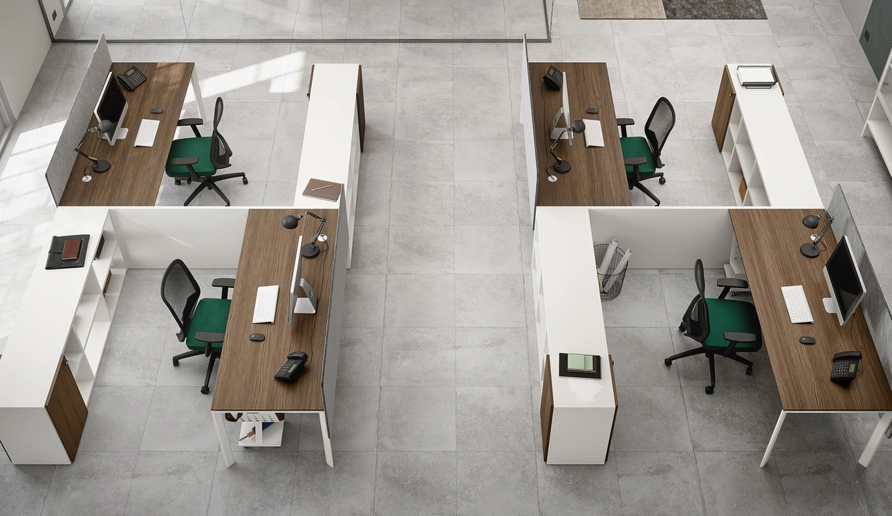 Scrivania Operativa 05C in melaminico di Cinquanta3